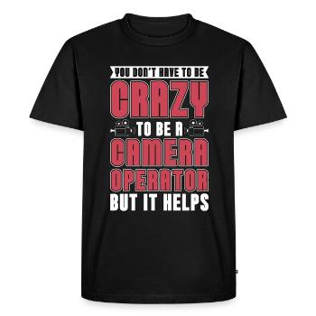 Cadreur, vous n’avez pas besoin d’être cinéaste - T-shirt Premium bio Homme - noir - Devant - Nico (187cm)