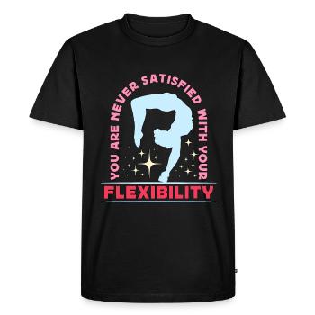 Contorsion Vous n’êtes jamais satisfait Art du cirque - T-shirt Premium bio Homme - noir - Devant - Nico (187cm)