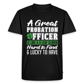 Un excellent agent de probation est un agent correctionnel - T-shirt Premium bio Homme - noir - Devant - Nico (187cm)
