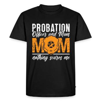 Agent de probation et agent de libération conditionnelle de la police de maman - T-shirt Premium bio Homme - noir - Devant - Nico (187cm)