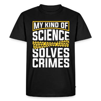 Science Médico-Légale Mon genre De Science Criminalistique - T-shirt Premium bio Homme - noir - Devant - Nico (187cm)