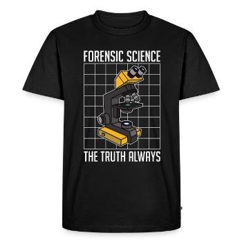 Forensic Science The Truth Always Investigation - Men's Premium Organic T-Shirt - black - Front - Nico (187cm)