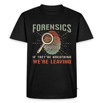 Forensic Science Forensics If They're Criminology - Men's Premium Organic T-Shirt - black - Front - Nico (187cm)