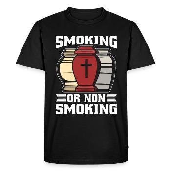 Embaumeurs Fumer Fumer Fumer Fumer Funeral Embaumeurs - T-shirt Premium bio Homme - noir - Devant - Nico (187cm)