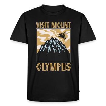 Mythologie grecque Visitez le mont Olympe Grèce antique - T-shirt Premium bio Homme - noir - Devant - Nico (187cm)