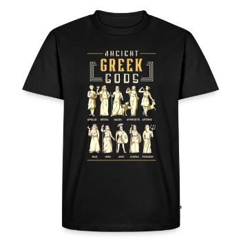 Mythologie grecque Histoire des dieux grecs anciens - T-shirt Premium bio Homme - noir - Devant - Nico (187cm)