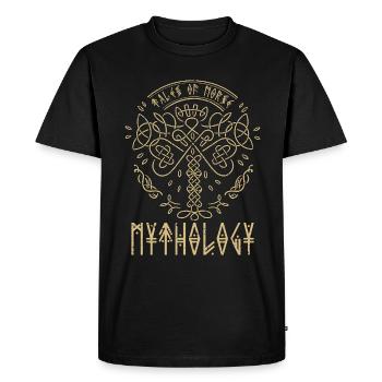 Norse Mythology Tales Of Norse Valkyrie Goddess - Men's Premium Organic T-Shirt - black - Front - Nico (187cm)