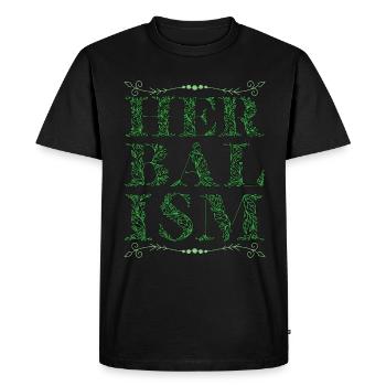 Herbalism Natural Healing Apothecary Herbalist - Men's Premium Organic T-Shirt - black - Front - Nico (187cm)