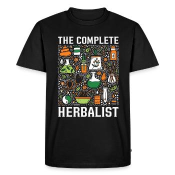 Herbalism The Complete Herbalist Herbs Herbalist - Men's Premium Organic T-Shirt - black - Front - Nico (187cm)