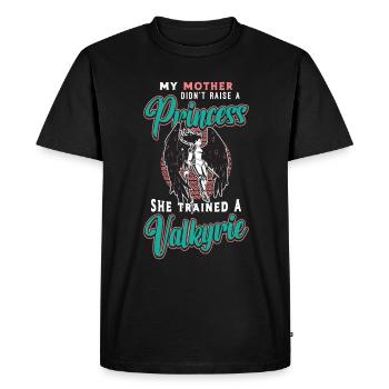 Valkyries My Mother Didn't Rise Norse Mythology - Men's Premium Organic T-Shirt - black - Front - Nico (187cm)