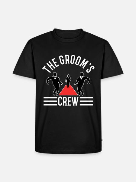 Groom's Crew - Men's Premium Organic T-Shirt - black