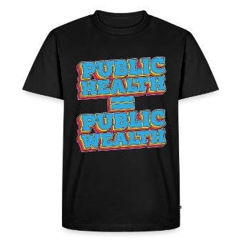 Santé publique Patrimoine public Travailleur de la santé Infirmière - T-shirt Premium bio Homme - noir - Devant - Nico (187cm)