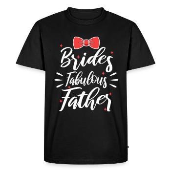 Père fabuleux des mariées - T-shirt Premium bio Homme - noir - Devant - Nico (187cm)