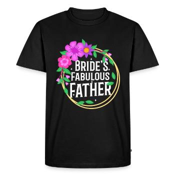 Père fabuleux des mariées - T-shirt Premium bio Homme - noir - Devant - Nico (187cm)