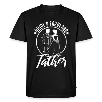 Père fabuleux des mariées - T-shirt Premium bio Homme - noir - Devant - Nico (187cm)