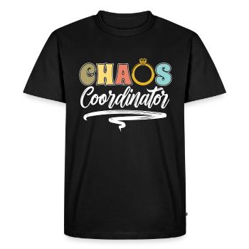 Wedding Planner Chaos Coordinator Event Planner - Men's Premium Organic T-Shirt - black - Front - Nico (187cm)