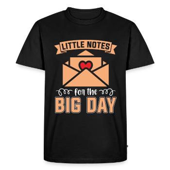 Wedding Planner Little Notes For The Big Planning - Men's Premium Organic T-Shirt - black - Front - Nico (187cm)