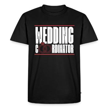 Wedding Planner Wedding Coordinator Marriage Plan - Men's Premium Organic T-Shirt - black - Front - Nico (187cm)