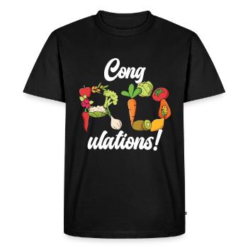Dietitian Congratulations Nutritionist Dietitians - Men's Premium Organic T-Shirt - black - Front - Nico (187cm)