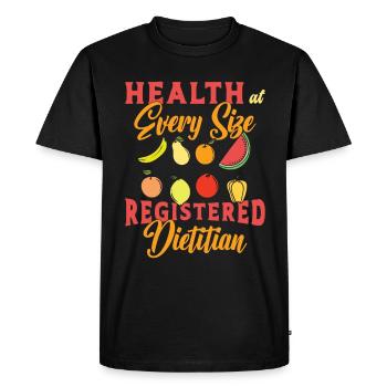 Dietitian Health At Every Size Future Dietitians - Men's Premium Organic T-Shirt - black - Front - Nico (187cm)