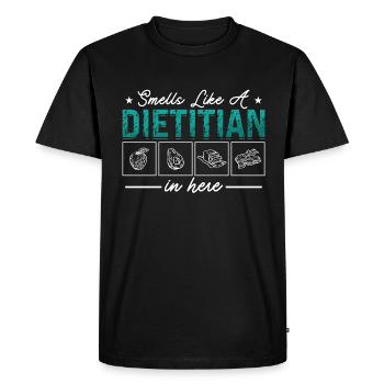 Dietitian Smells Like A Dietitian In Health Coach - Men's Premium Organic T-Shirt - black - Front - Nico (187cm)