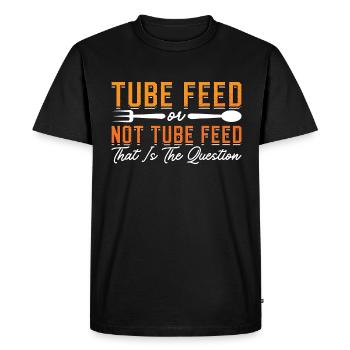 Diététiste Alimentation entérale ou non Diététistes Diététiciens - T-shirt Premium bio Homme - noir - Devant - Nico (187cm)