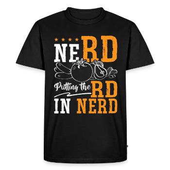 Dietitian Nerd Putting The RD Nutrition Dietitians - Men's Premium Organic T-Shirt - black - Front - Nico (187cm)