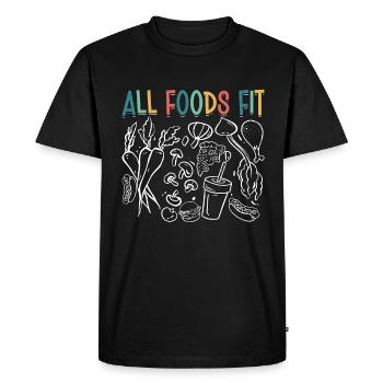 Dietitian All Foods Fit Health Coach Dietitians - Men's Premium Organic T-Shirt - black - Front - Nico (187cm)