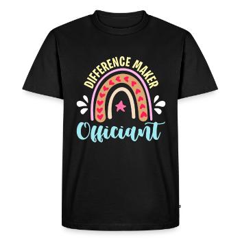 Officiant Difference Maker Officiant Counselor - Men's Premium Organic T-Shirt - black - Front - Nico (187cm)