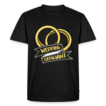 Officiant Wedding Officiant Counselor Ordained - Men's Premium Organic T-Shirt - black - Front - Nico (187cm)