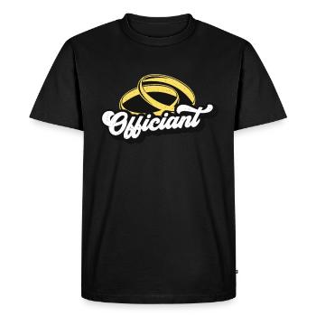 Officiant Minister Counselor Marriage Officiant - Men's Premium Organic T-Shirt - black - Front - Nico (187cm)