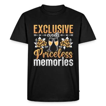 Wedding Planner Exclusive Events Marriage Planner - Men's Premium Organic T-Shirt - black - Front - Nico (187cm)