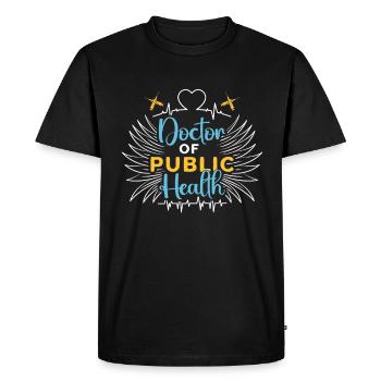Travailleur de la santé publique Docteur en soins de santé publique - T-shirt Premium bio Homme - noir - Devant - Nico (187cm)