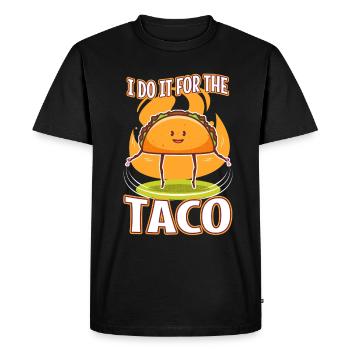I do it for the Tacos - Men's Premium Organic T-Shirt - black - Front - Nico (187cm)