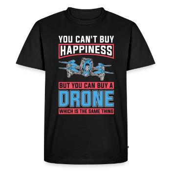 Drone Racing You Can't Buy Happiness But Fpv Race - Men's Premium Organic T-Shirt - black - Front - Nico (187cm)