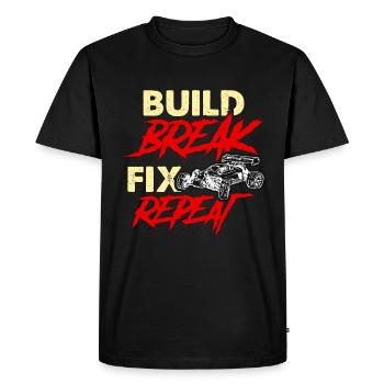 RC Model Racing Build Break Fix Repeat Model Maker - Men's Premium Organic T-Shirt - black - Front - Nico (187cm)