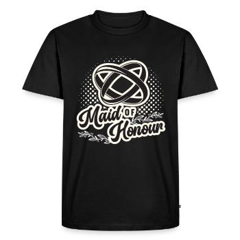 Maid Of Honour Bachelorette Wedding Bridesmaid - Men's Premium Organic T-Shirt - black - Front - Nico (187cm)