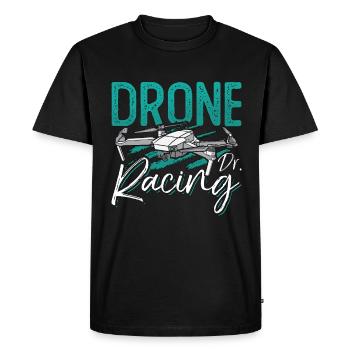 Drone Racing Dr. Fpv Race Drone Race Multicopter - Men's Premium Organic T-Shirt - black - Front - Nico (187cm)