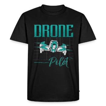 Drone Racing Drone Pilot Fpv Race Remote Control - Men's Premium Organic T-Shirt - black - Front - Nico (187cm)