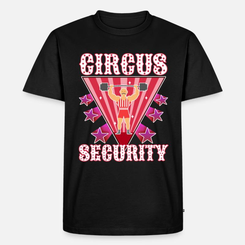 Circus security - Männer Premium Bio T-Shirt - Schwarz