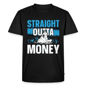 Snowmobile Racing Straight Outta Winter Sports - Men's Premium Organic T-Shirt - black - Front - Nico (187cm)