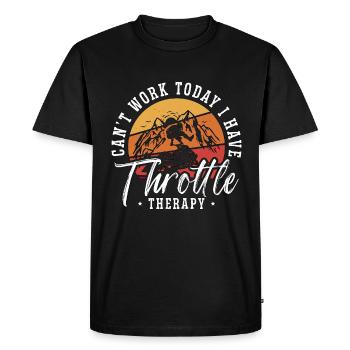 Snowmobile Racing Can't Work Today I Snowmobiles - Men's Premium Organic T-Shirt - black - Front - Nico (187cm)