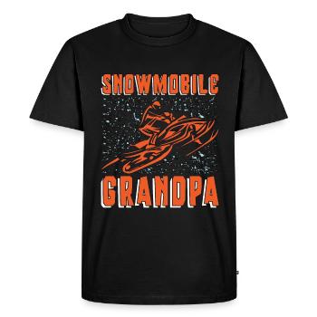 Snowmobile Grandpa Motorsport Snowmobile Racing - Men's Premium Organic T-Shirt - black - Front - Nico (187cm)