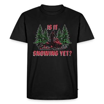 Snowmobile Racing Is It Snowing Snowmobile Riding - Men's Premium Organic T-Shirt - black - Front - Nico (187cm)