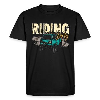 Course hors route Conduite Dirty Road Trip Motocross - T-shirt Premium bio Homme - noir - Devant - Nico (187cm)
