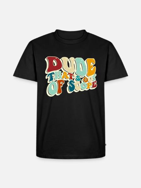 Projektledelse fyr, der er ude af teamleder - Herre Premium økologisk T-shirt - sort
