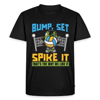 Beach Volleyball Bump Set Spike It Volleyball Club - T-shirt Premium bio Homme - noir - Devant - Nico (187cm)