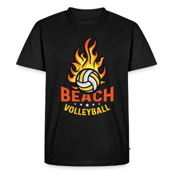 Beach Volleyball Beach Holiday Volleyball Team - Men's Premium Organic T-Shirt - black - Front - Nico (187cm)