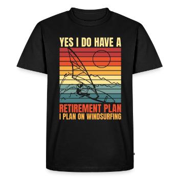 Planche à voile Oui, j’ai un wakeboard de retraite - T-shirt Premium bio Homme - noir - Devant - Nico (187cm)