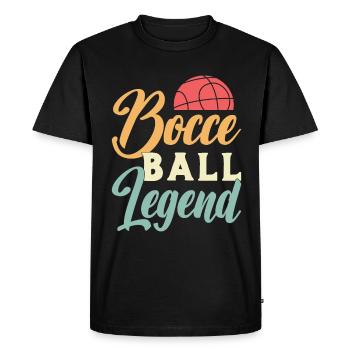 Bocce Ball Legend Ball Sport Petanque Bocce Player - Men's Premium Organic T-Shirt - black - Front - Nico (187cm)